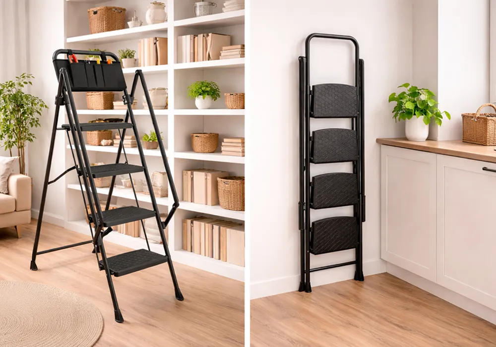 Escalera plegable con pasamanos: seguridad y comodidad en casa