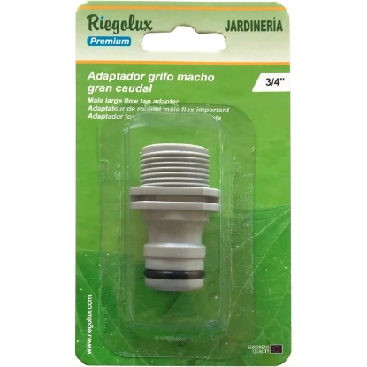 Imagen de RGX ADAPTADOR GRIFO MACHO GRAN CAUDAL 3/4" BL RGX ADAPTADOR GRIFO MACHO GRAN CAUDAL 3/4" BL