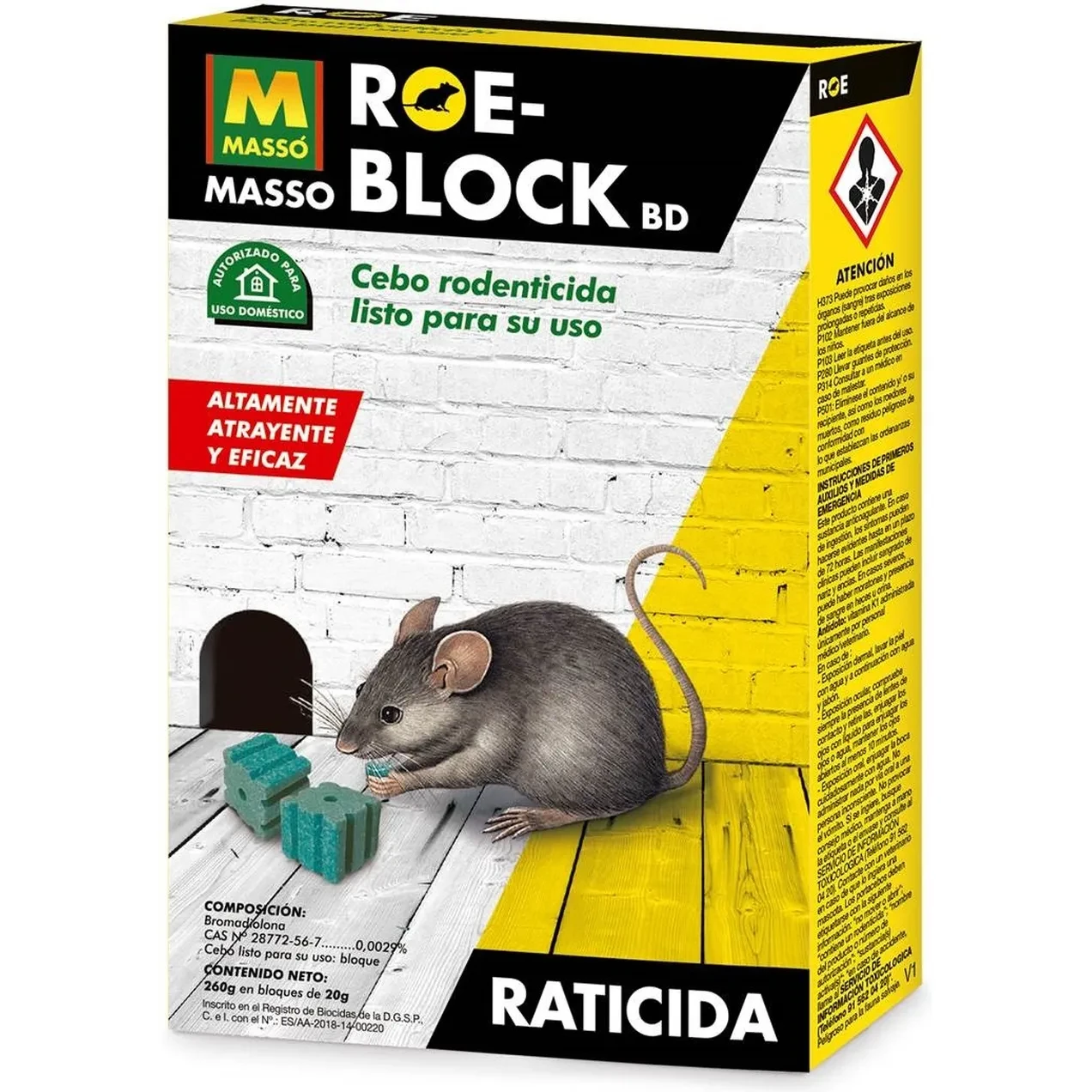Imagen de RATICIDA EN BLOQUE MASSO