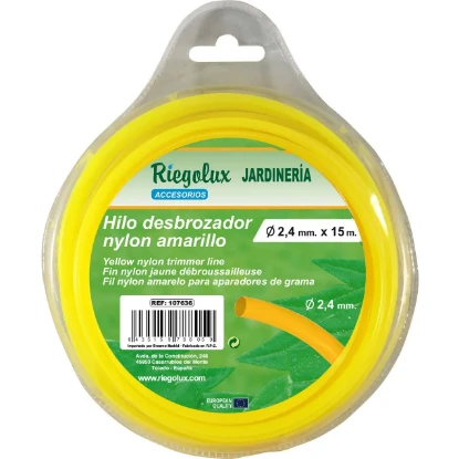 Imagen de RGX HILO DESBROZADORA NYLON RED.2,4MMX 15M AMAR.B RGX HILO DESBROZADORA NYLON RED.2,4MMX 15M AMAR.B