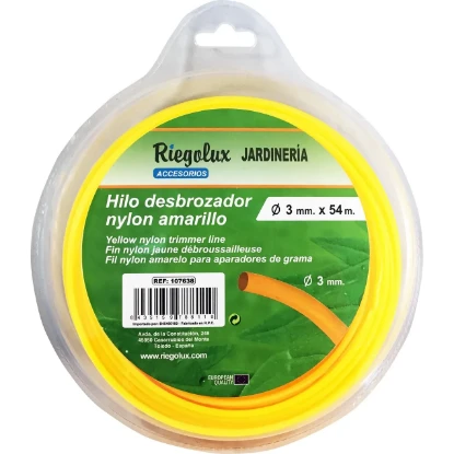 Imagen de RGX HILO DESBROZADORA NYLON RED.3,0MMX 54M AMAR.B RGX HILO DESBROZADORA NYLON RED.3,0MMX 54M AMAR.B