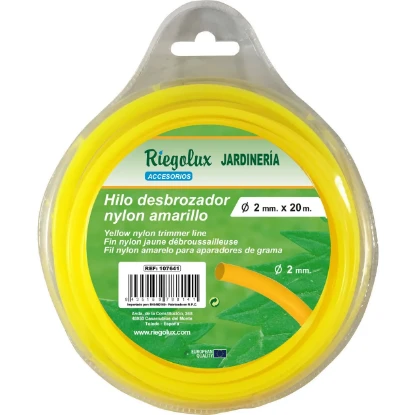 Imagen de RGX HILO DESBROZADORA NYLON RED.2,0MMX20M AMARIL. RGX HILO DESBROZADORA NYLON RED.2,0MMX20M AMARIL.