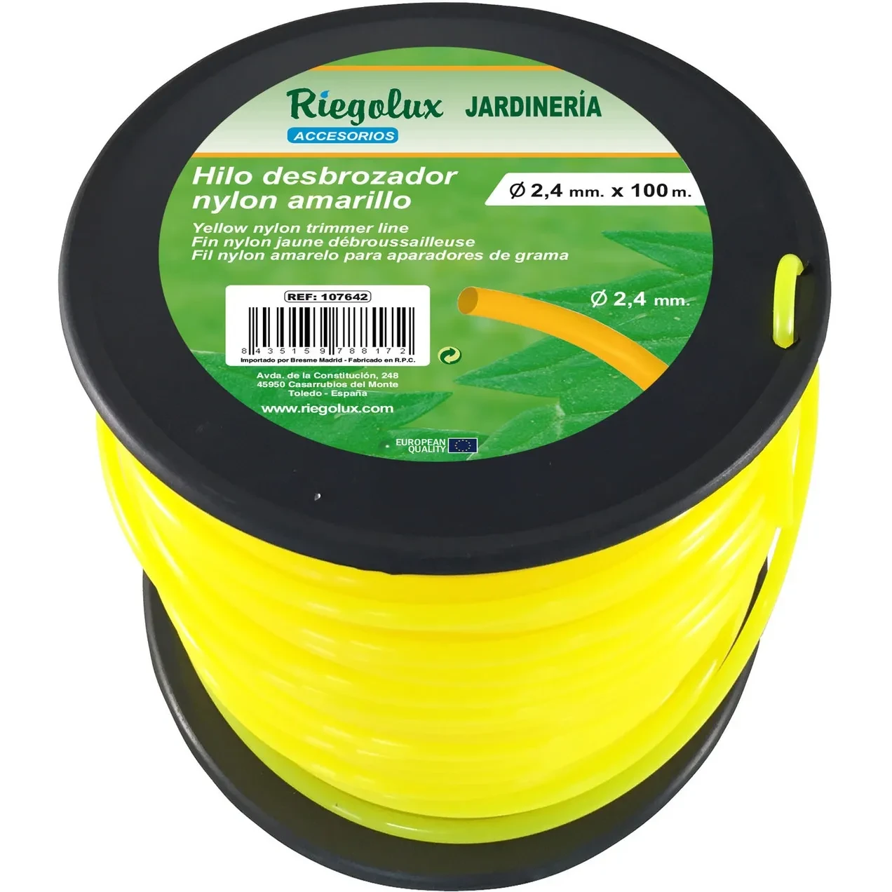 Imagen de RGX HILO DESBROZADORA NYLON RED.2,4MMX100M AMARILL RGX HILO DESBROZADORA NYLON RED.2,4MMX100M AMARILL