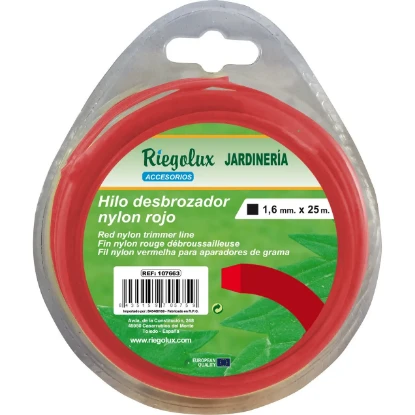 Imagen de RGX HILO DESBROZADORA NYLON CUADRADO 1,6MMX25M RGX HILO DESBROZADORA NYLON CUADRADO 1,6MMX25M