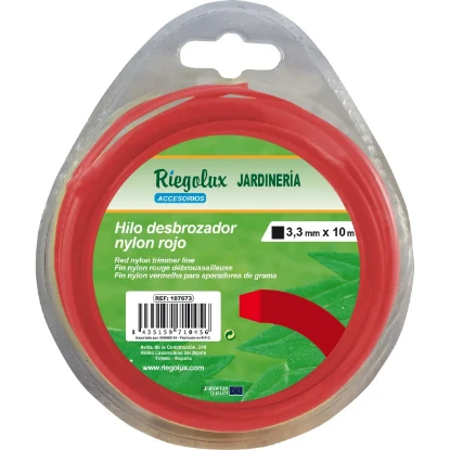Imagen de RGX HILO DESBROZADORA NYLON CUADRADO 3,3MM X 10M RGX HILO DESBROZADORA NYLON CUADRADO 3,3MM X 10M