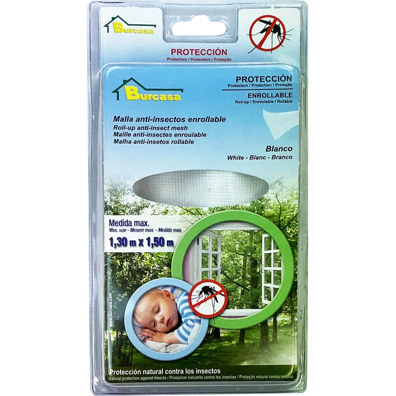 Imagen de BR MALLA ANTI-INSECT.ENROLLABLE BLANCO 1,3X1,5 BR MALLA ANTI-INSECT.ENROLLABLE BLANCO 1,3X1,5