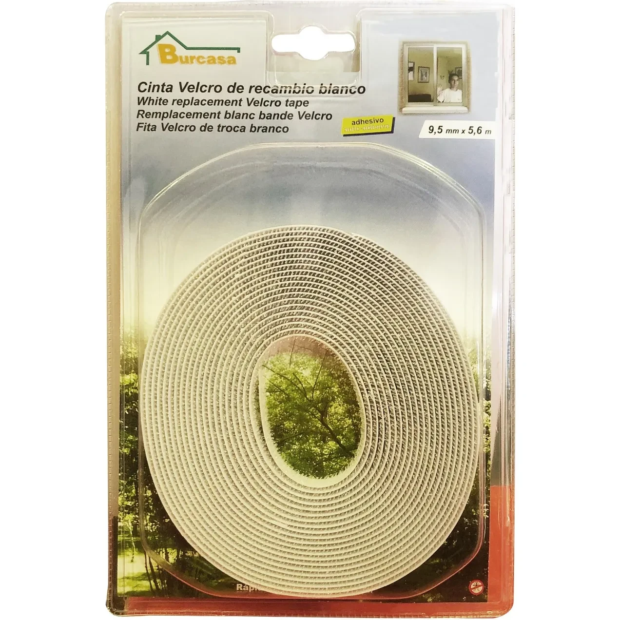 Imagen de BR CINTA RECAMBIO MOSQ.ADHES.9,5 x 5,6 Mts BLANCO BR CINTA RECAMBIO MOSQ.ADHES.9,5 x 5,6 Mts BLANCO