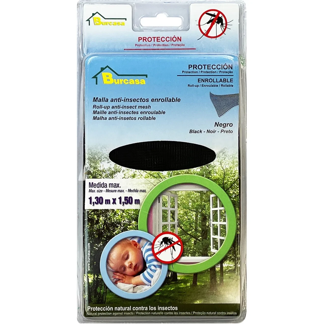 Imagen de BR MALLA ANTI-INSECT.ENROLLABLE NEGRO 1,3X1,5 BR MALLA ANTI-INSECT.ENROLLABLE NEGRO 1,3X1,5