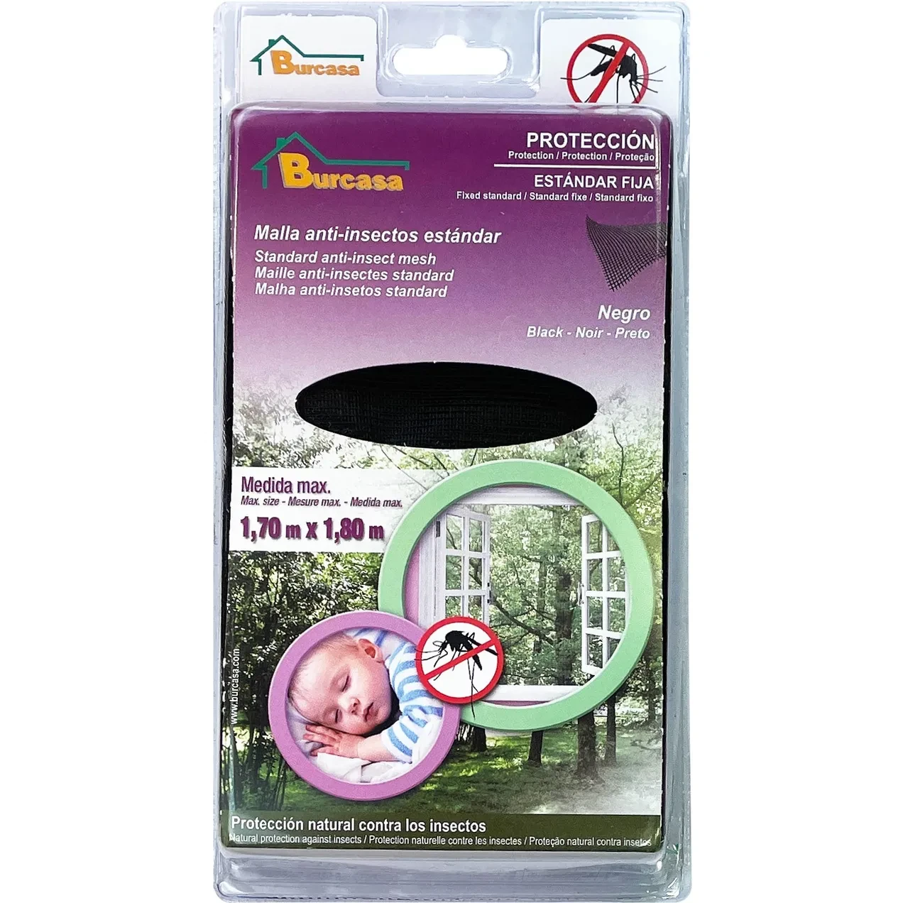 Imagen de BR MALLA ANTI-INSECT. STDARD NEGRO 1,7X1,8 BR MALLA ANTI-INSECT. STDARD NEGRO 1,7X1,8