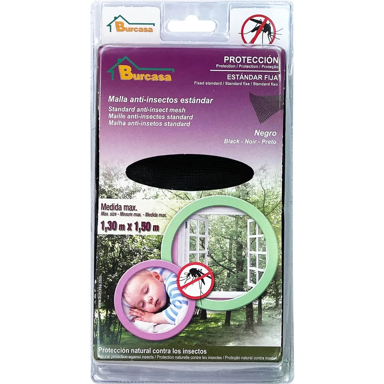 Imagen de BR MALLA ANTI-INSECT. STDARD NEGRO 1,3X1,5 BR MALLA ANTI-INSECT. STDARD NEGRO 1,3X1,5