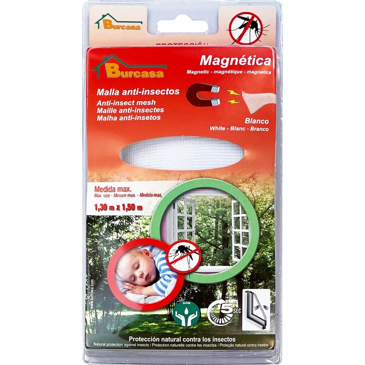 Picture of BR MALLA MOSQUITERA MAGNETICA 150X130 BLANCA BR MALLA MOSQUITERA MAGNETICA 150X130 BLANCA