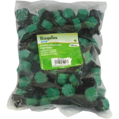 Imagen de RGX GOTEO GOTERO PINCHADO REGULABLE BOLSA 100 UD RGX GO GOTERO PINCHADO REGULABLE BOLSA 100 UD