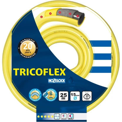 Imagen de MANGUERA TRICOFLEX AMARILLA 15 MM R.25MT