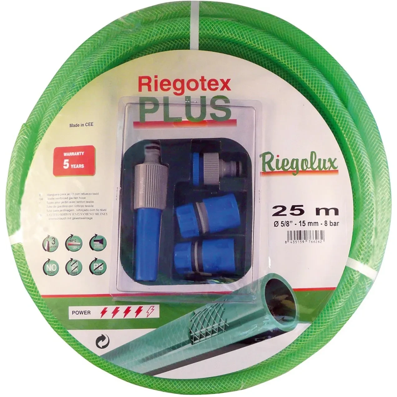 Imagen de RGX KIT MANGUERA RIEGOTEX PLUS 15X10MTS C/ACC. RGX KIT MANGUERA RIEGOTEX PLUS 15X10MTS C/ACC.