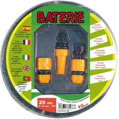 Imagen de RGX KIT MANGUERA BATTERIE 20 MT VERDE C/ACC. RGX KIT MANGUERA BATTERIE 20 MT VERDE C/ACC.