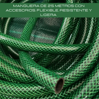 Imagen de RGX KIT MANGUERA BATTERIE 25 MT VERDE C/ACC. RGX KIT MANGUERA BATTERIE 25 MT VERDE C/ACC.