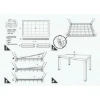 Imagen de MESA RESINA RATAN 150X90X72CM