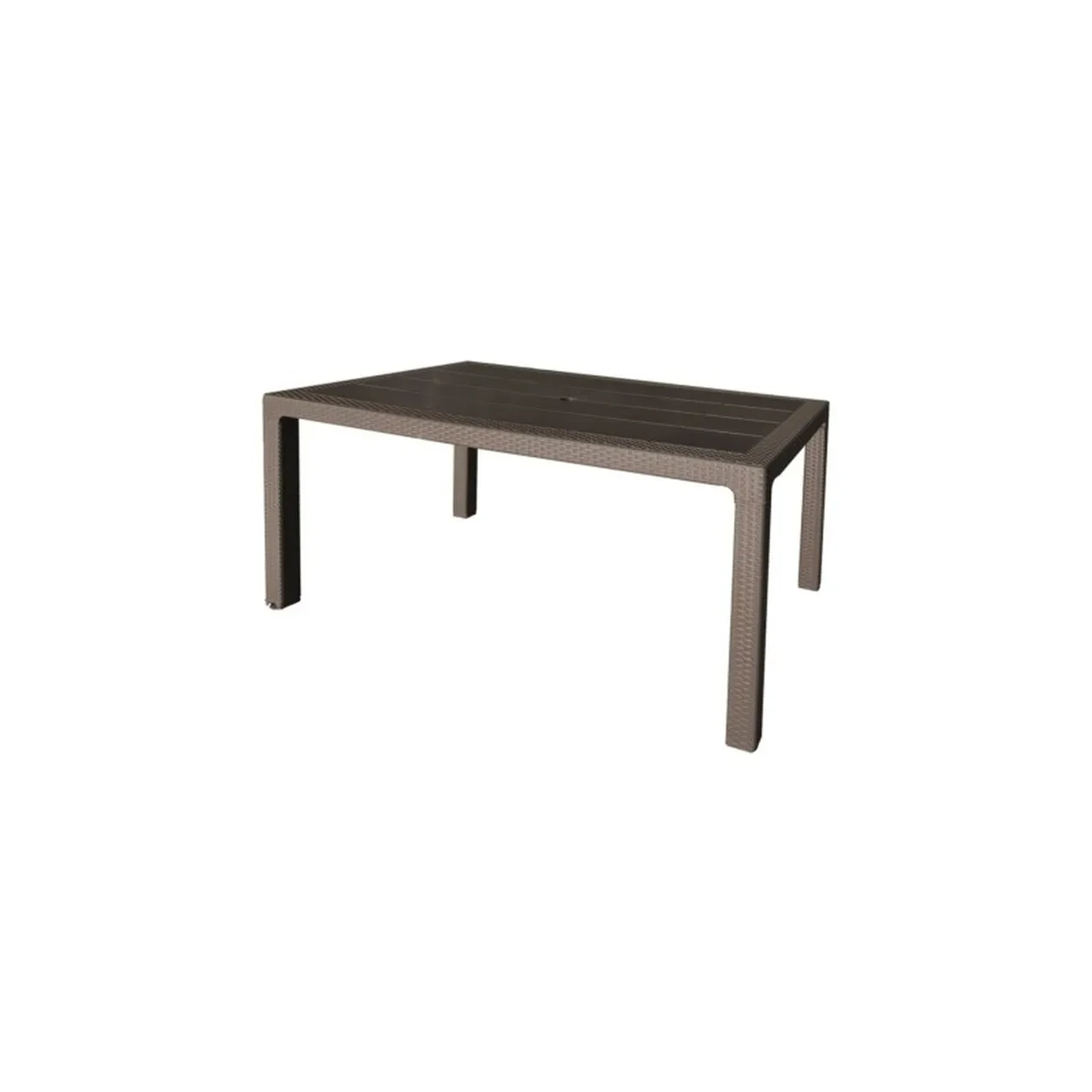 Imagen de MESA JARD 150X90X72CM RES CHOC