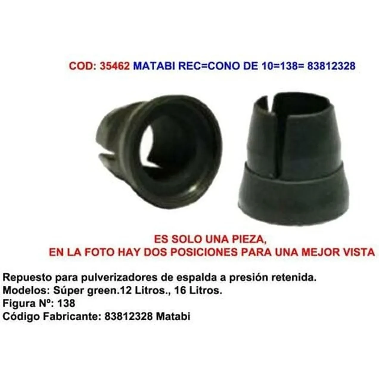 Imagen de MATABI CONO A 10 (138) 25 UNIDADES B/C