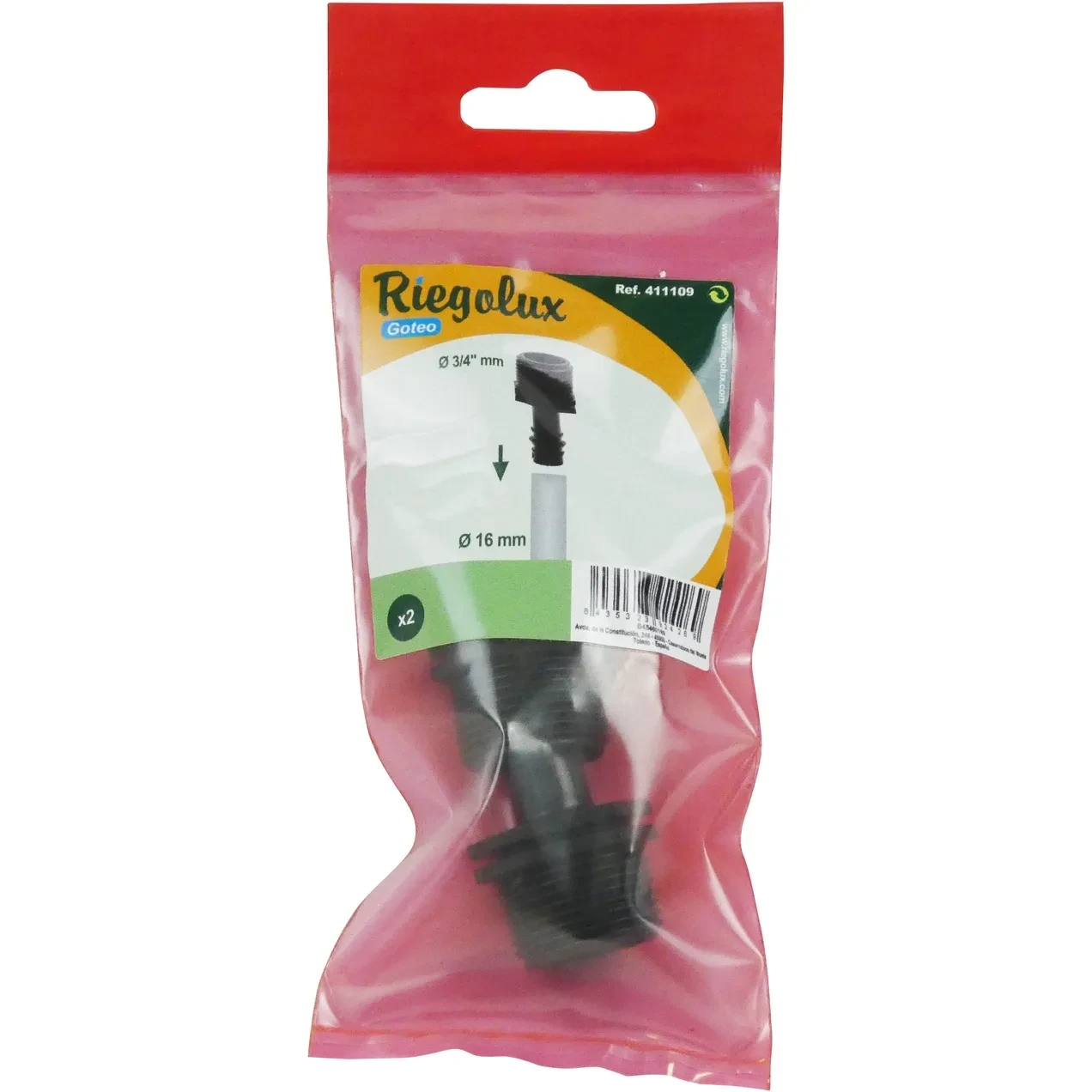 Picture of RGX GO ADAPTADOR M. 3/4" - 16MM BOLSA/C 2 U RGX GO ADAPTADOR GRIFO M. 3/4" - 16MM BOLSA/C 2 U