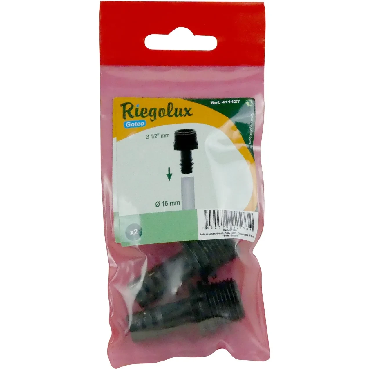 Imagen de RGX GO ADAPTADOR M. 1/2" - 16MM BOLSA/C 2 U RGX GO ADAPTADOR GRIFO M. 1/2" - 16MM BOLSA/C 2 U