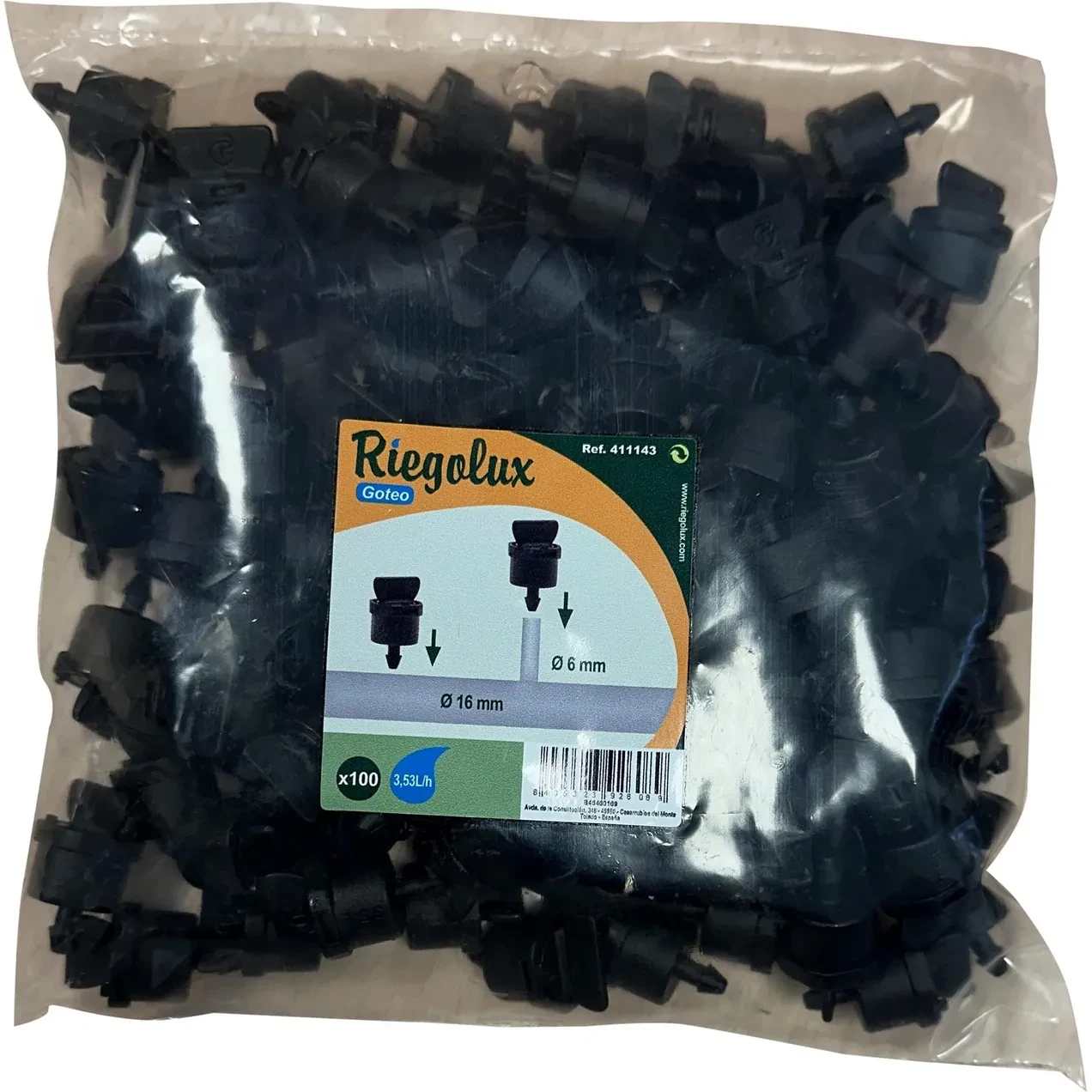 Imagen de RGX GO GOTERO PINCHADO 4X55 BOLSA 100 RGX GO GOTERO DESMONTABLE PINCHADO 4X55 BOLSA 100
