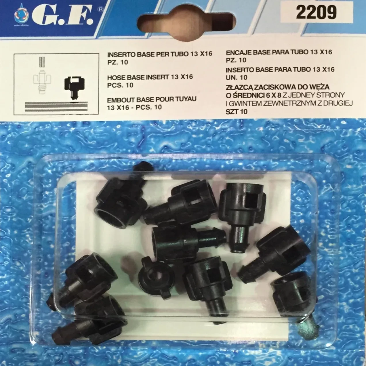 Imagen de G.F. ENCAJE BASE PARA TUBO 13X16 10PZS