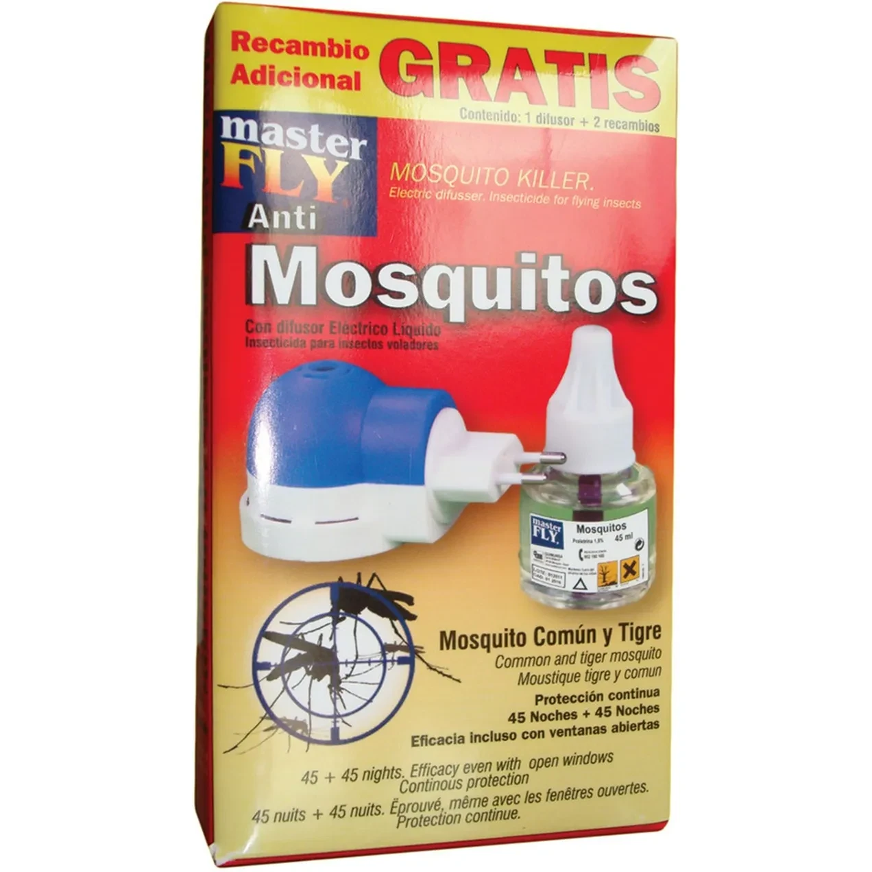Imagen de MASTERFLY ELECTRICO MOSQUITO ENCHUFE+RECARGA