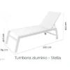Imagen de TUMBONA JARD 200 X 65 X 42,50 CM STEL