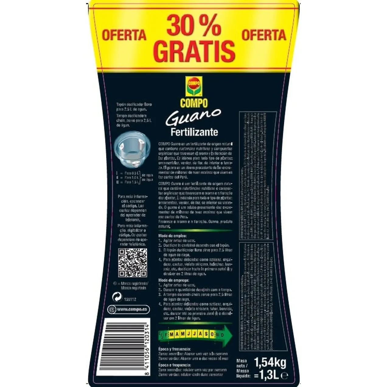 Imagen de ABONO LIQUIDO GUANO 1,3 LT
