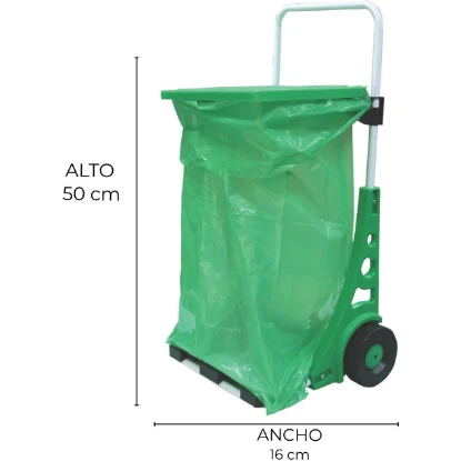 Imagen de RGX CARRO SACO PLASTICO JARDIN 50L RGX CARRO SACO PLASTICO JARDIN 50L