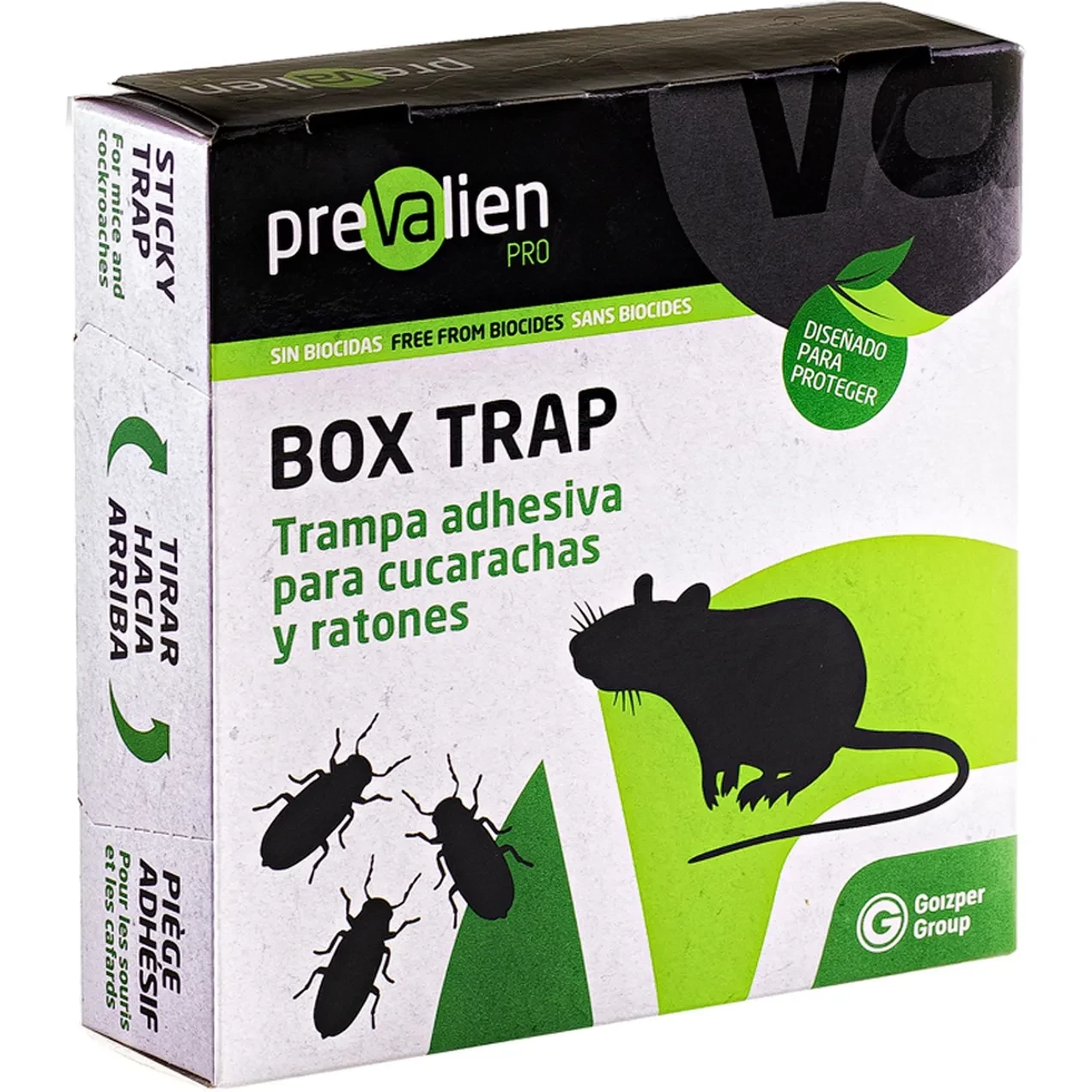 Imagen de PREVALIEN BOX TRAP TRAMPA ADHESIVA CUCHARACHAS-RA