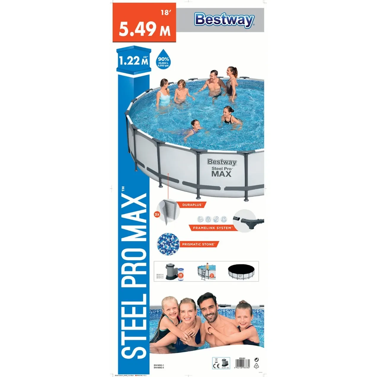 Imagen de PISCINA PVC 549X122CM STEEL PR