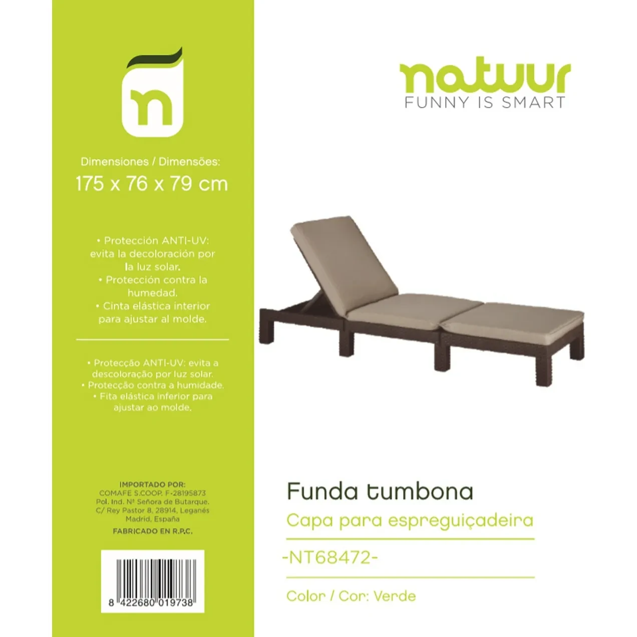 Imagen de FUNDA TUMBONA 175X76X79CM