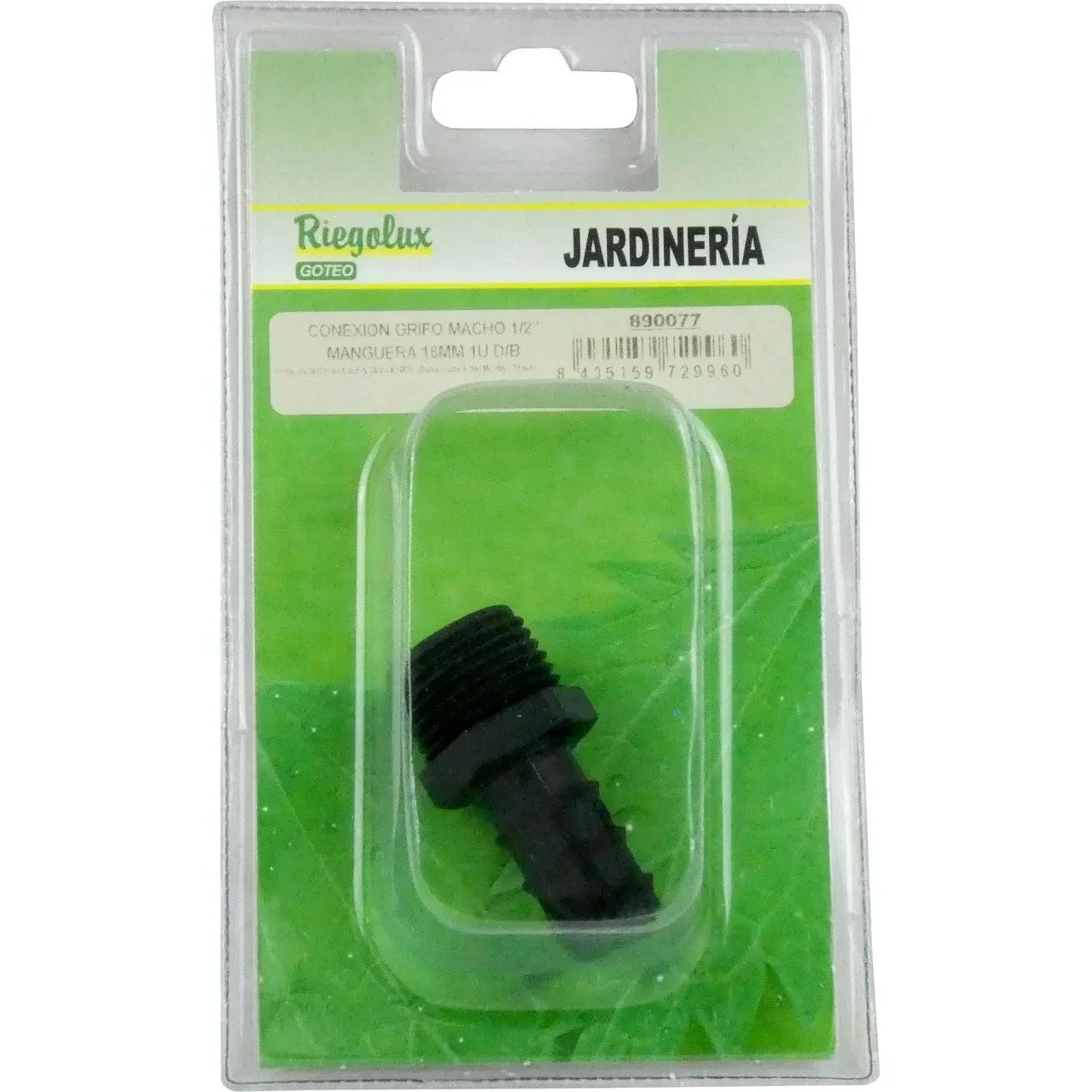 Picture of RGX GO ADAPTADOR M. 1/2" - 16MM BLISTER 1 U RGX GO ADAPTADOR GRIFO M. 1/2" - 16MM BLISTER 1 U