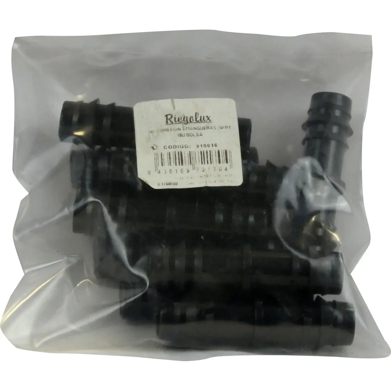 Imagen de RGX GOTEO CONEXION 2 MANGUERAS 16MM BOLSA 10 UD RGX GO CONEXION 2 MANGUERAS 16MM BOLSA 10 UD