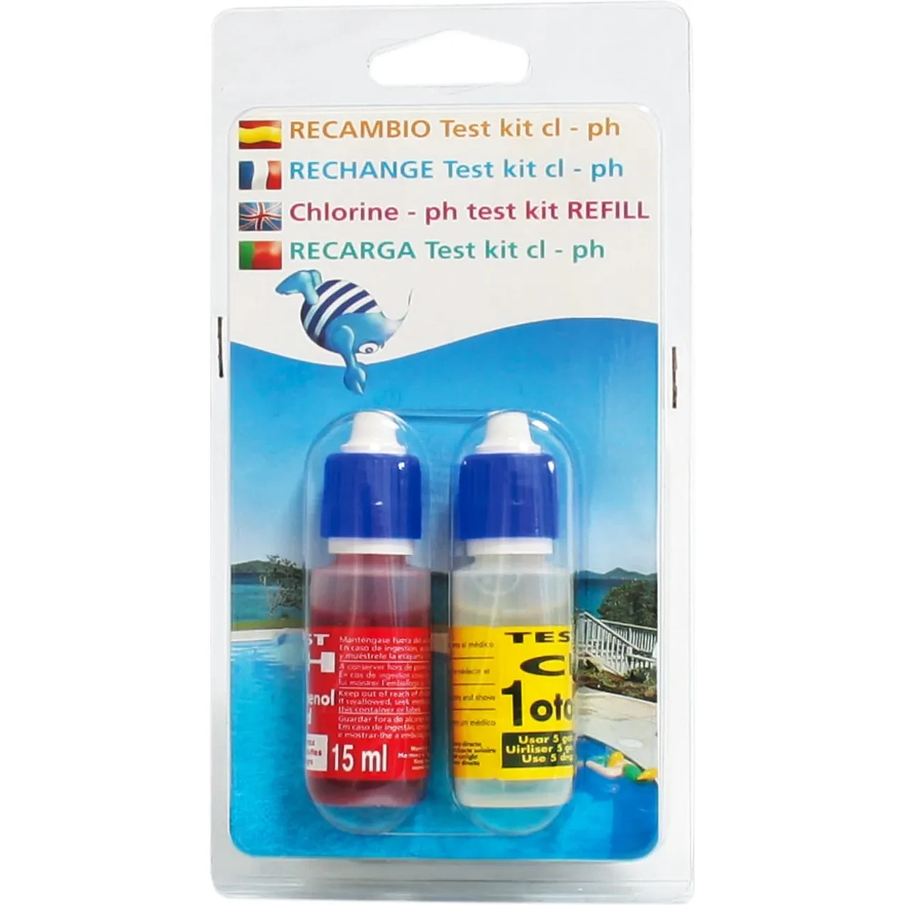 Imagen de PQS RECAMBIO TEST KIT PH-CLORO BLISTER