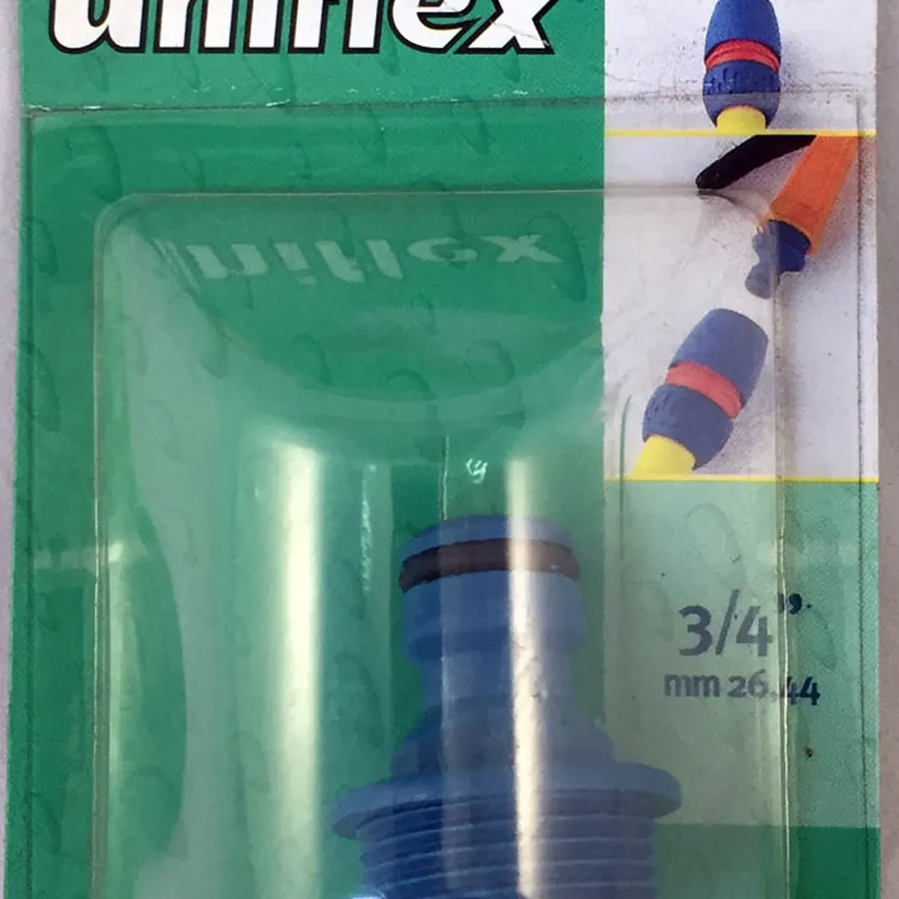 Imagen de TOMA GRIFO MACHO 3/4"-BLISTER UNIFLEX