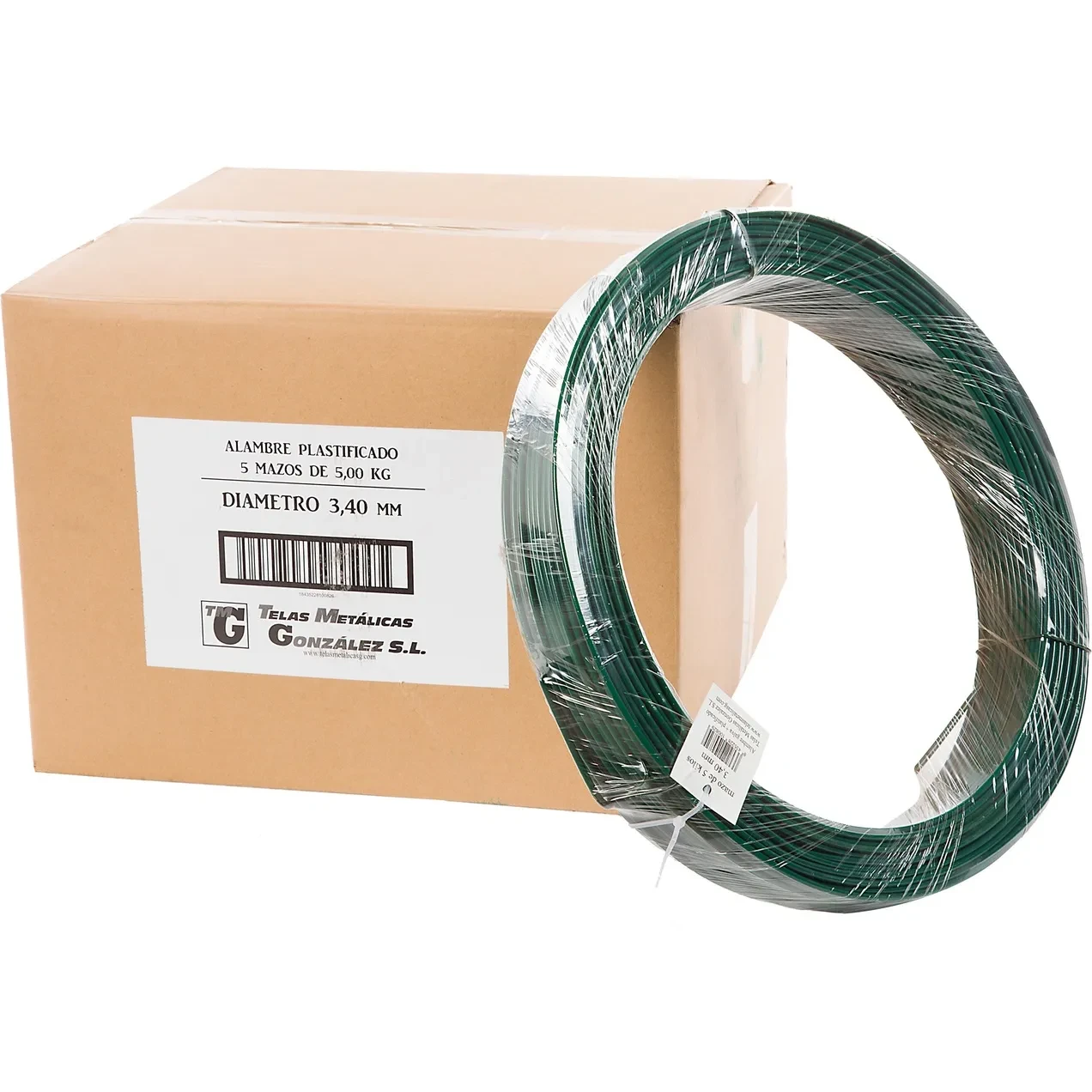 Imagen de ALAMBRE PLAST VERDE 3MM 5 KG