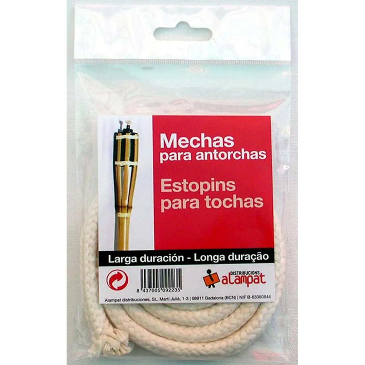 Imagen de MECHA ANTORCHA 8 MM 1 M