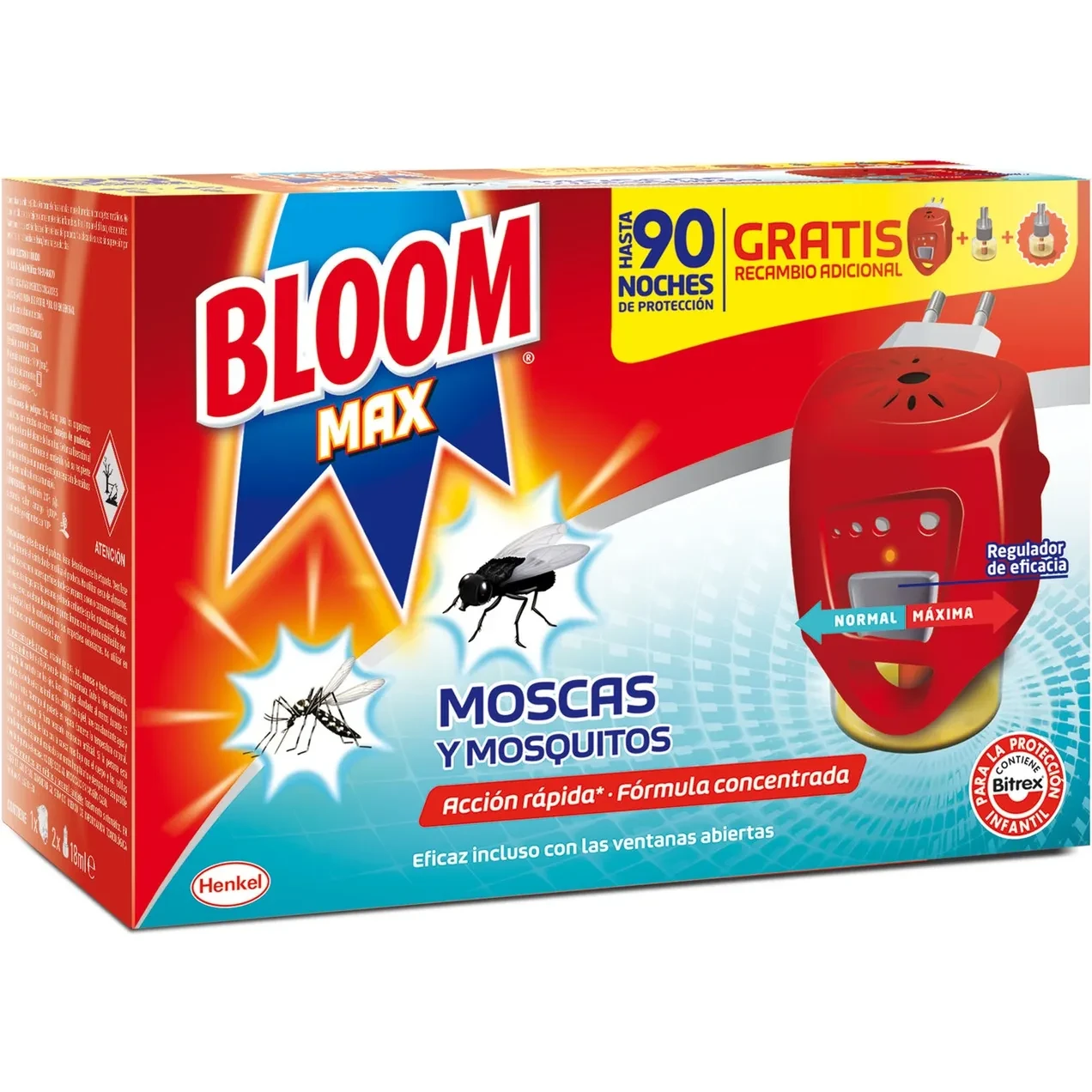 Imagen de INSECTICIDA ELEC. MOSCAS Y MOSQUITOS BLOMM + 2REC.