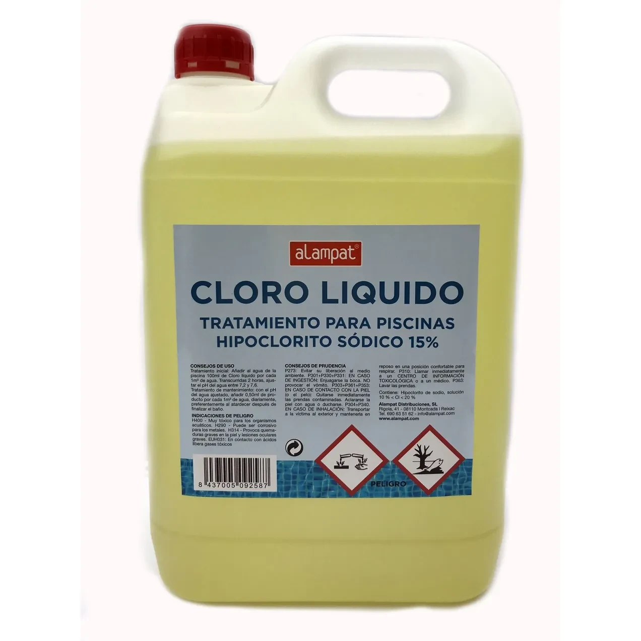Imagen de CLORO LIQUIDO PARA PISCINAS 5L