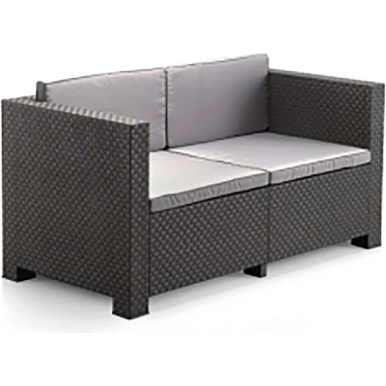 Imagen de SOFA 2 PLAZAS RATAN RESINA DIV