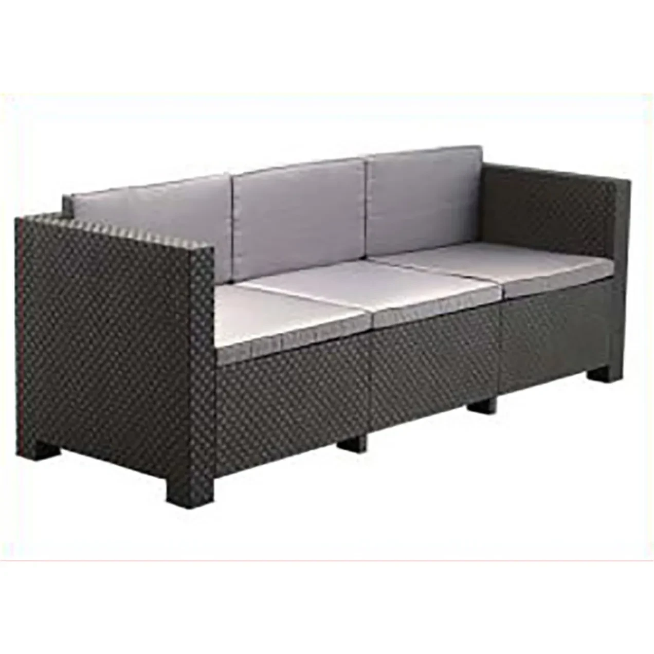 Imagen de SOFA 3 PLAZAS RATAN RESINA DIV