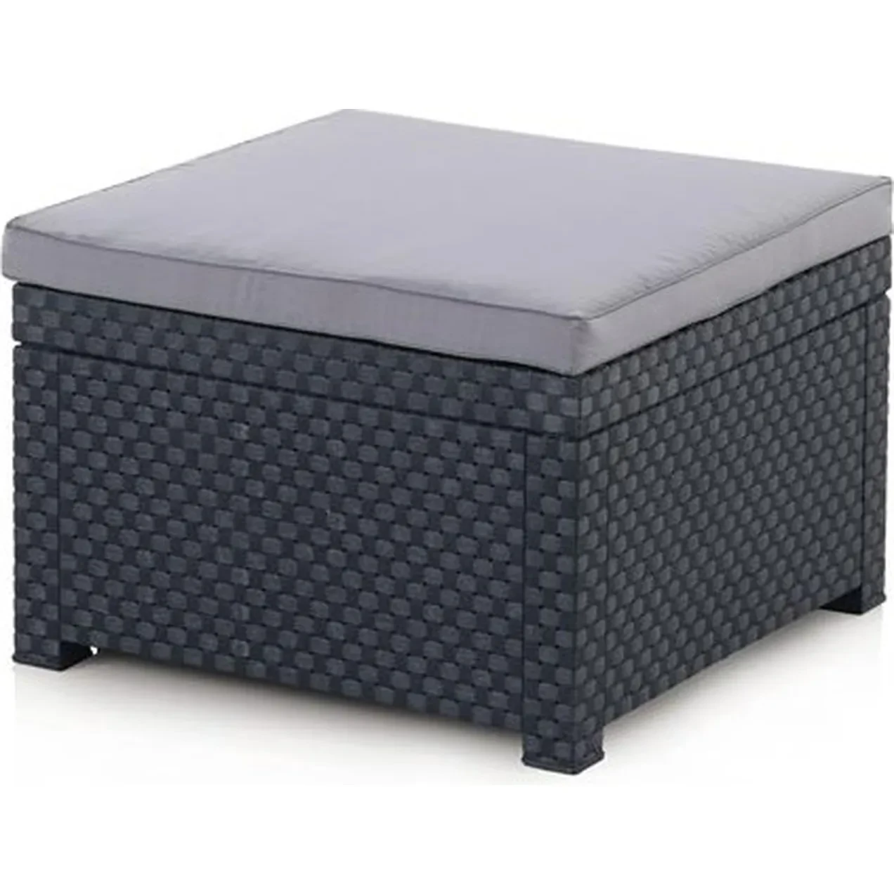 Imagen de POUF RATAN RESINA DIVA GRAFITO