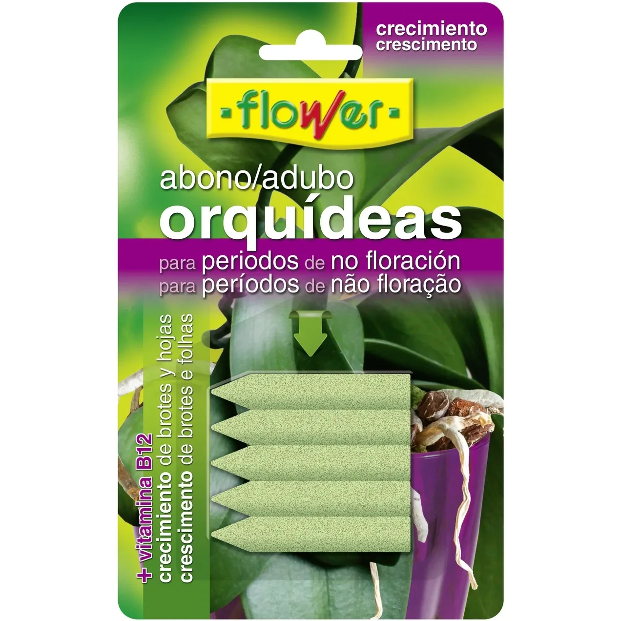 Imagen de ABONO CLAVOS ORQUIDEAS BLISTER 5 UNIDADES FLOWER