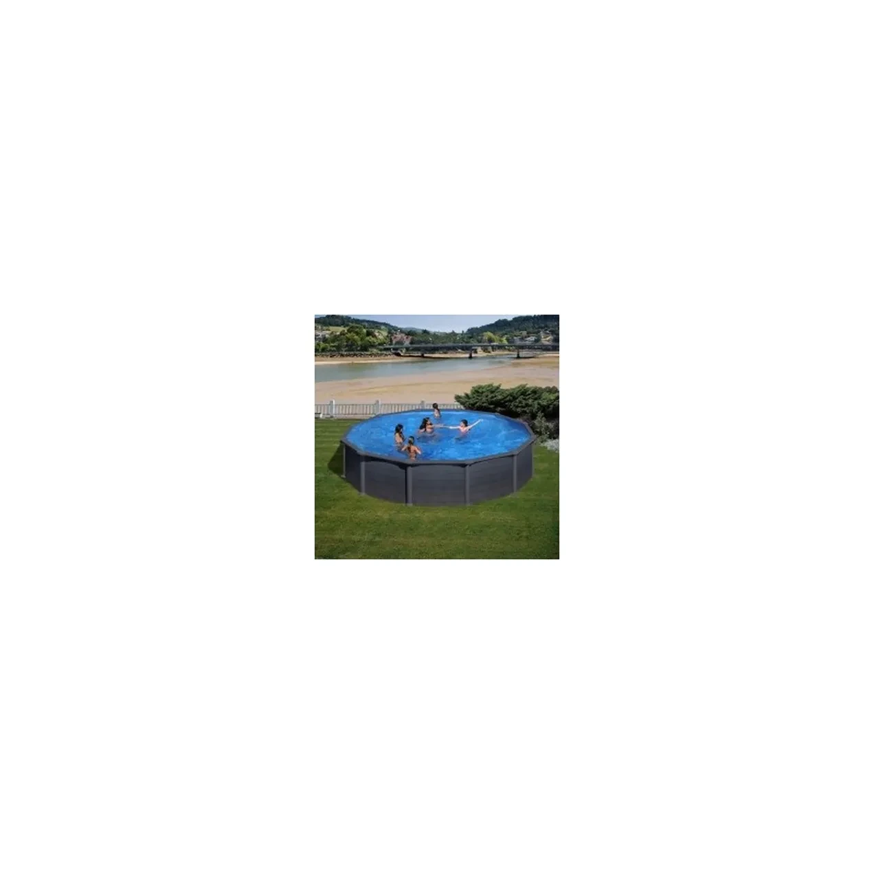 Imagen de PISCINA ASPECTO GRAFITO 550X13