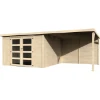 Imagen de CASETA MADERA CON PORCHE 579 X 308 CM