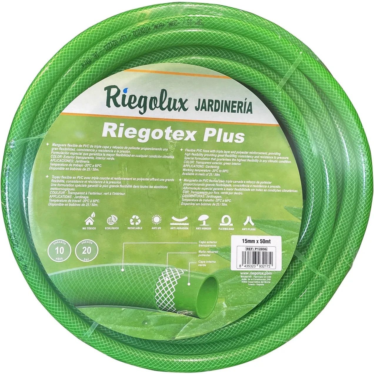 Imagen de RGX MANGUERA RIEGOTEX PLUS 19X25MTS RGX MANGUERA RIEGOTEX PLUS 19X25MTS