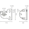 Imagen de SOPORTE EJE TOLDO 113x85x110MM